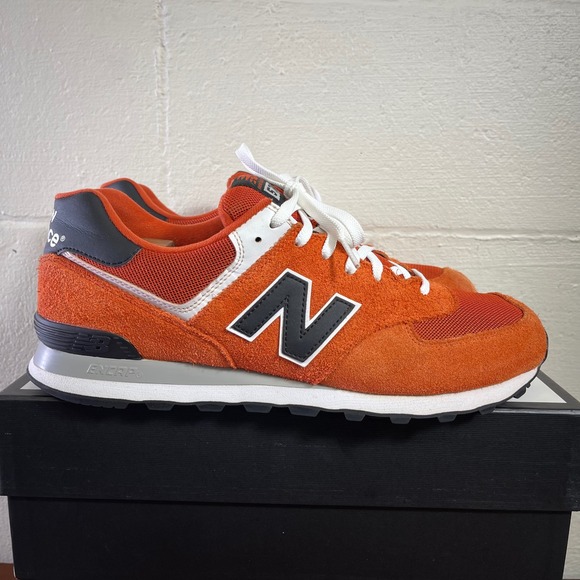 New Balance Other - New Balance 574 ML574VTL Varsity Orange Running Shoes Sneaker Men's US 14 EE